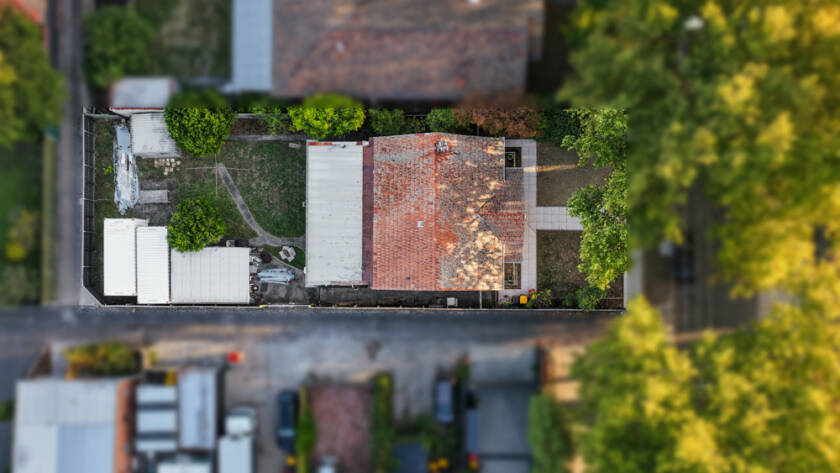 Aerial view of a residential property in Box Hill, Melbourne — real estate photography by Melbourne Property Media