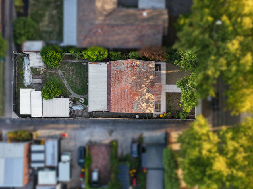 Aerial view of a residential property in Box Hill, Melbourne — real estate photography by Melbourne Property Media