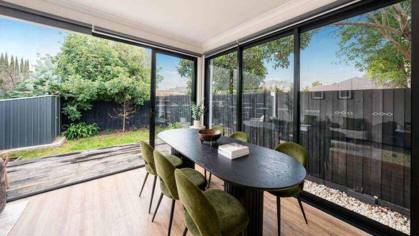 Dining room of a residential property in Brunswick, Melbourne — real estate photography by Melbourne Property Media