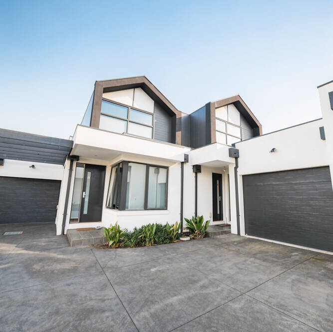 House facade of a residential property in Brunswick, Melbourne — real estate photography by Melbourne Property Media