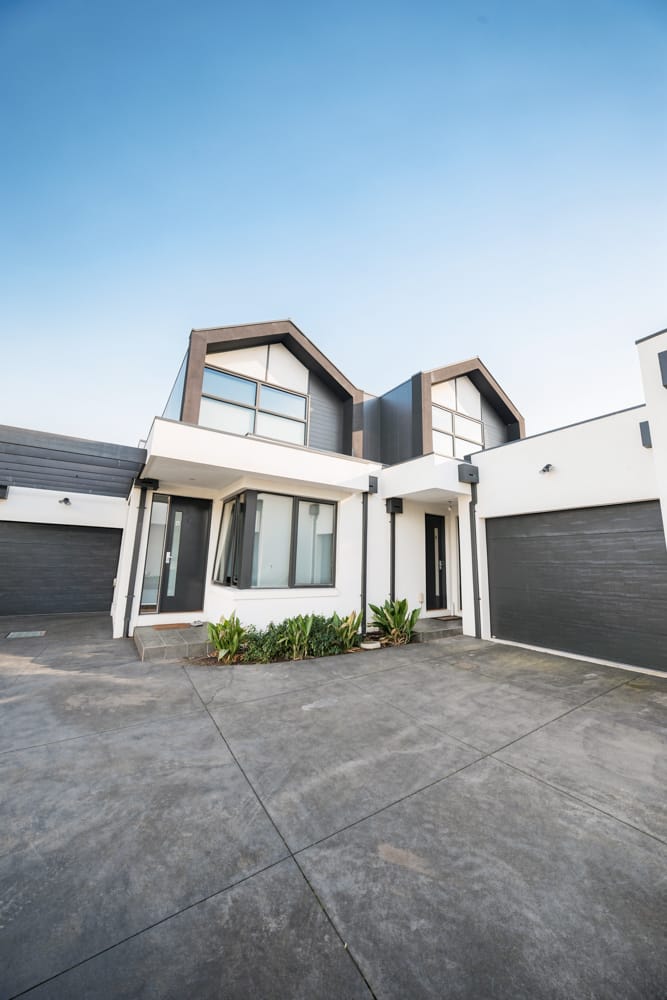 Modern townhouse exterior in Brunswick — Melbourne property video by Melbourne Property Media