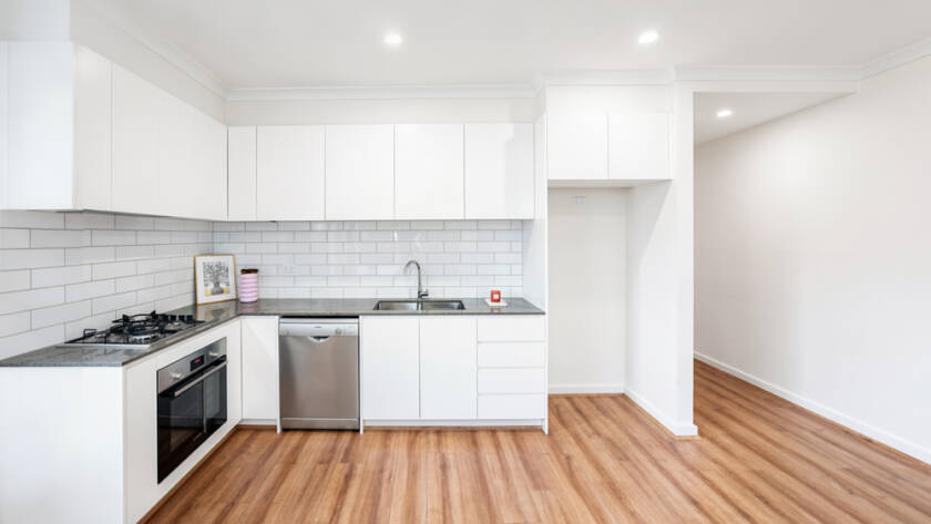 Kitchen of a residential property in Brunswick, Melbourne — real estate photography by Melbourne Property Media