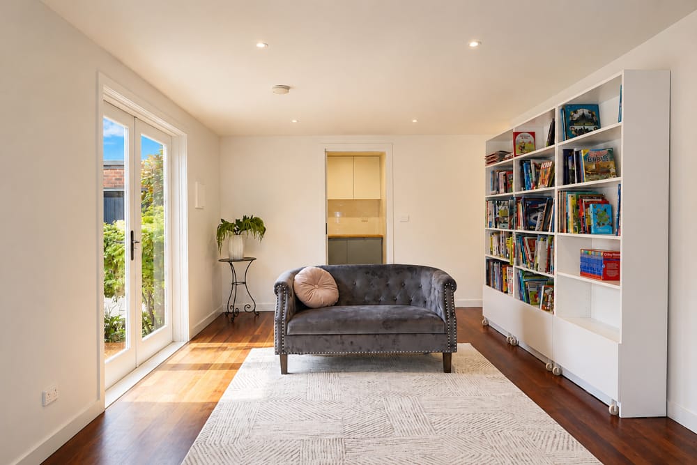 Living room of a residential property in Brunswick, Melbourne — real estate photography by Melbourne Property Media