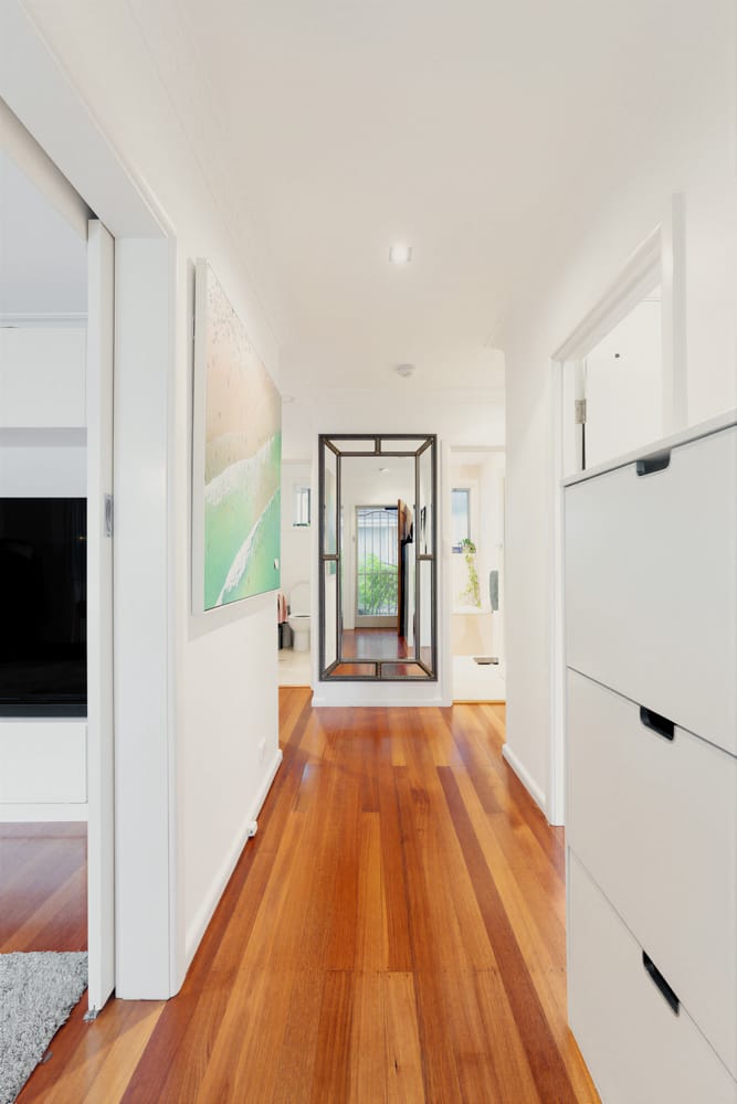 Hallway of a residential property in Carlton, Melbourne — real estate photography by Melbourne Property Media