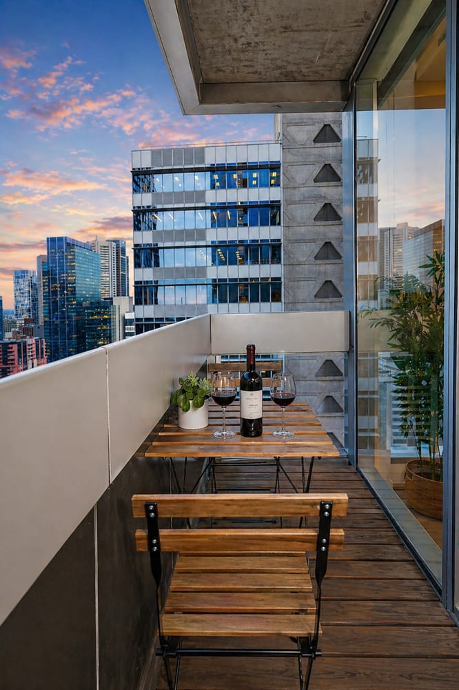 City-view terrace at dusk in Carlton — Melbourne corporate brand film by Melbourne Property Media