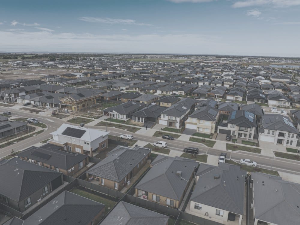 Aerial &mdash; Before and After Grade — before