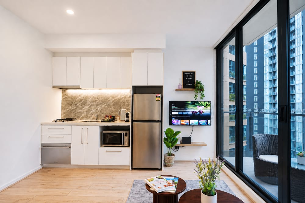 Hawthorn kitchen living — Melbourne real estate photography
