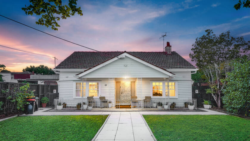 Twilight facade of a residential property in Richmond, Melbourne — real estate photography by Melbourne Property Media