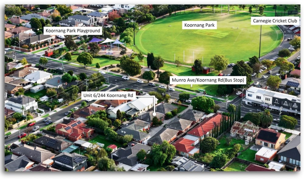 Aerial view of a residential property in Yarraville, Melbourne — real estate photography by Melbourne Property Media