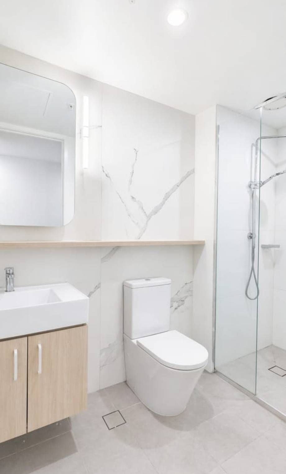Bathroom of a residential property in Southbank, Melbourne — real estate photography by Melbourne Property Media
